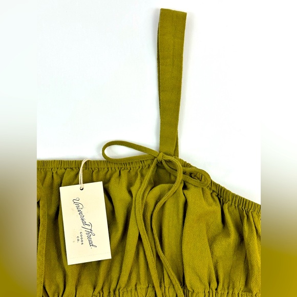 Universal Threads Olive Green Tiered Elastic Layers Peplum Cotton Tank T… - Picture 7 of 8